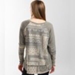 Patterned Long Sleeve Top